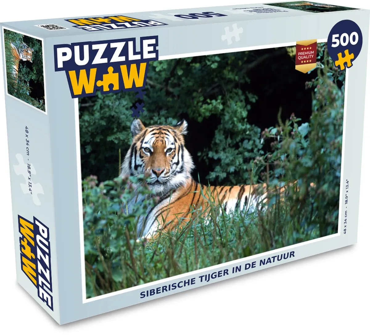 PuzzleWow Tijger Legpuzzel 500 Stuks