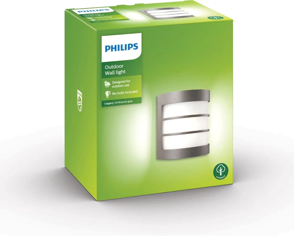 Philips Calgary Buitenwandlamp Antraciet