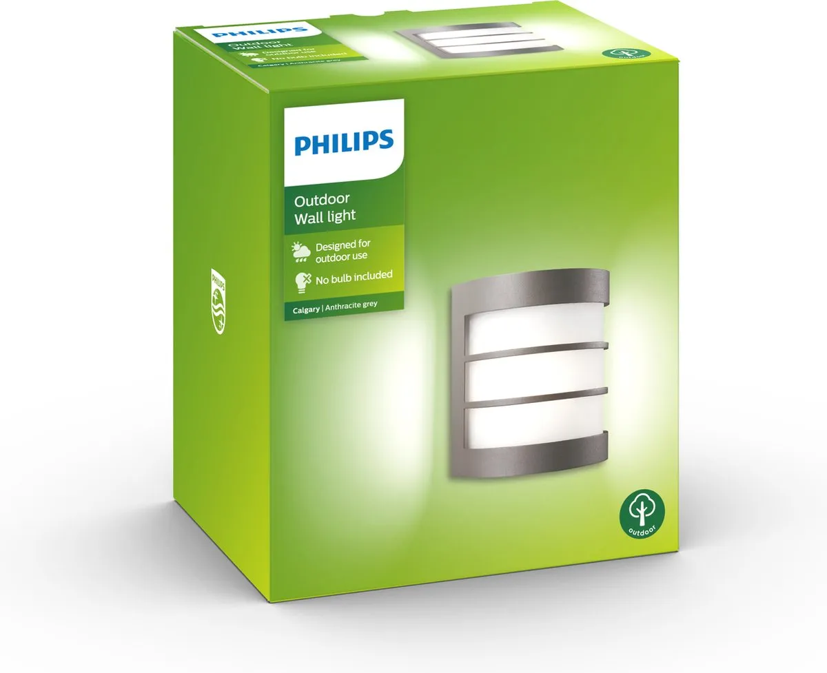 Philips Calgary Buitenwandlamp Antraciet