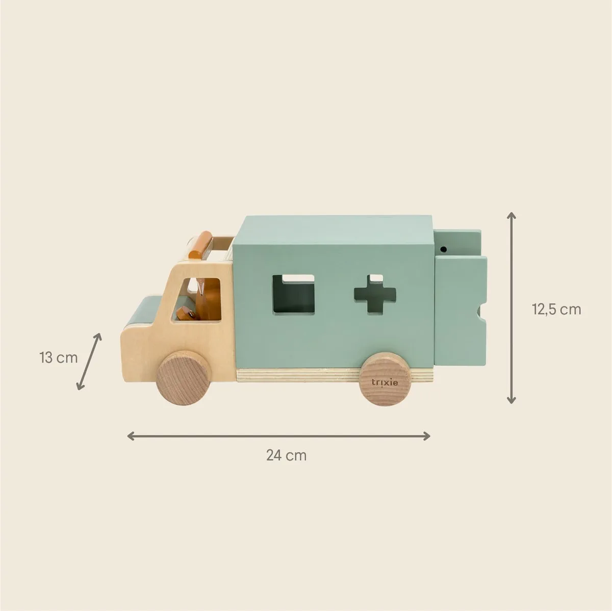 Trixie Houten Ambulance Auto 5400858364920 - Multi