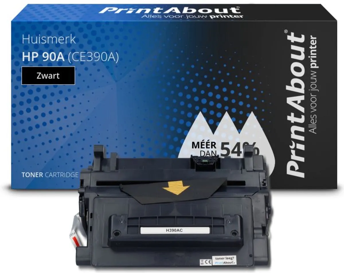 PrintAbout HP 90A CE390A Toner - Zwart
