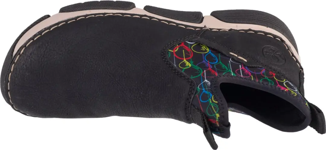 Rieker 45957 Lace-Ups - Vrouwen Zwart 39 - afbeelding 3 van 5