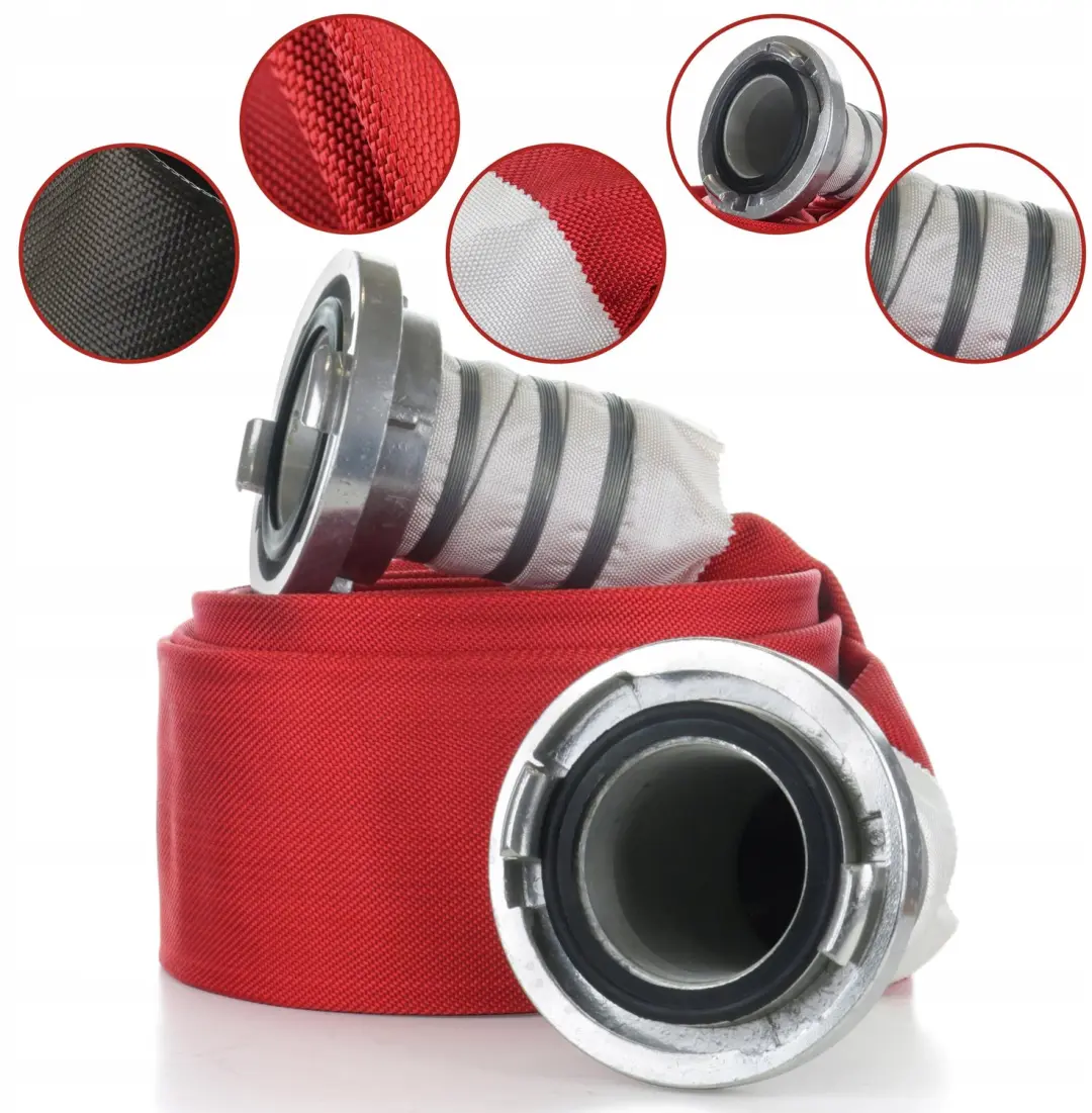 Brandweerslang 4" 100mm 20m Rood