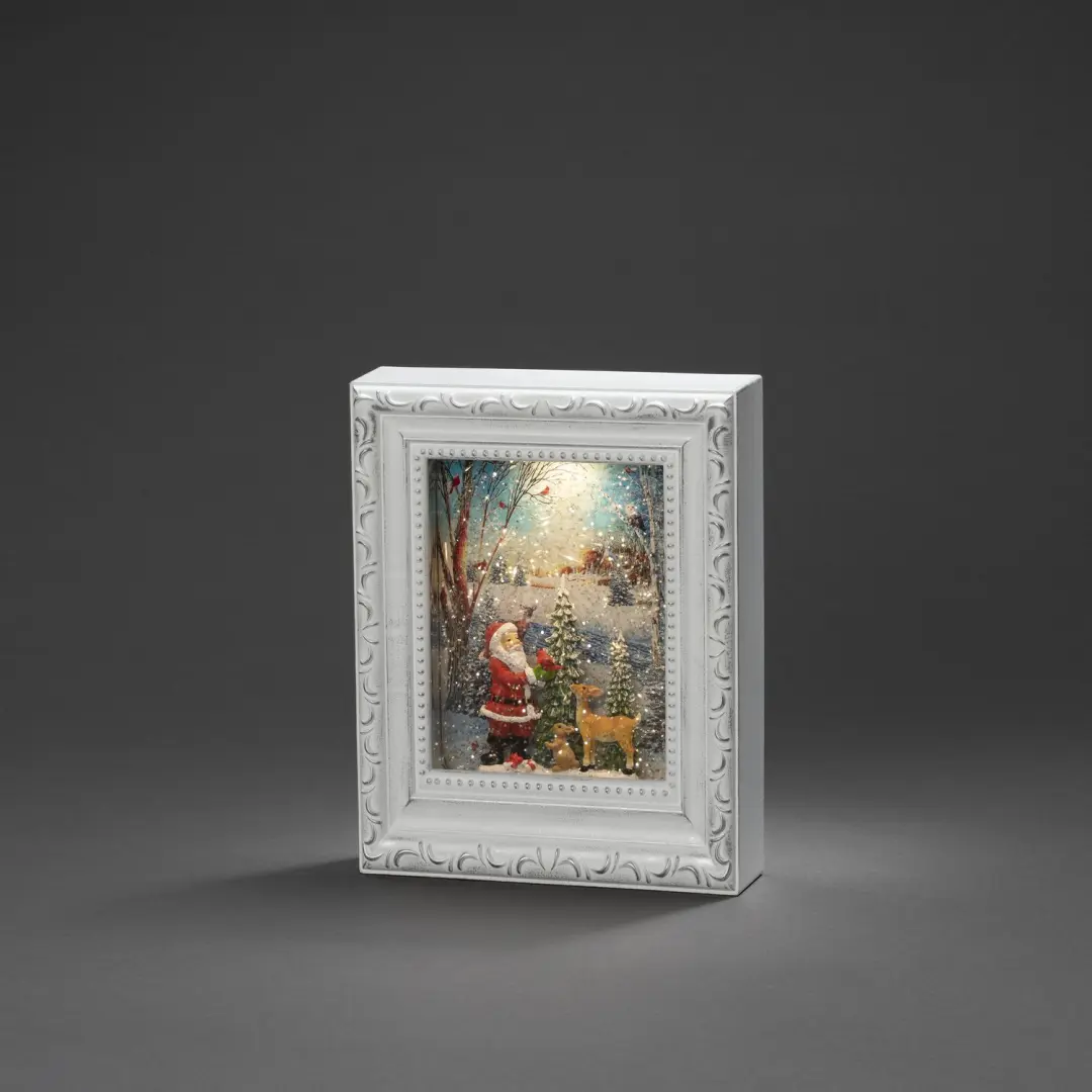 Konstsmide LED Sneeuwlantaarn Fotoframe 22cm - Kerstman - afbeelding 2 van 4