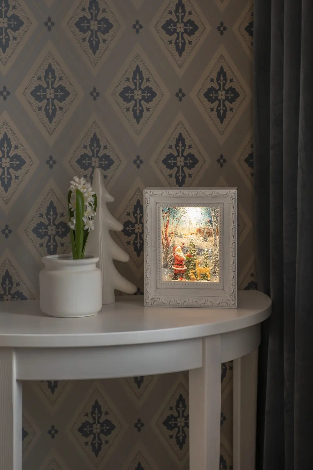 Konstsmide LED Sneeuwlantaarn Fotoframe 22cm - Kerstman - afbeelding 4 van 4
