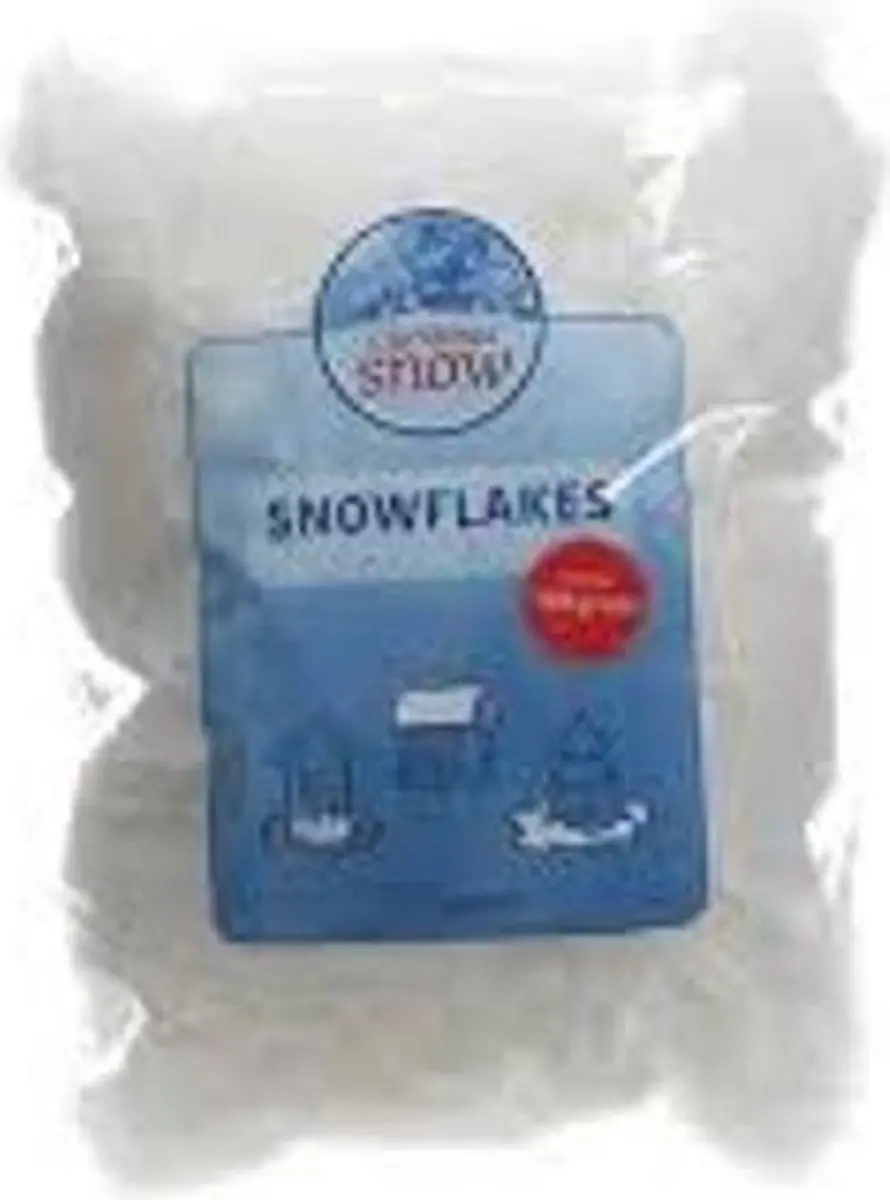 Decoris Sneeuwvlokken 100g wit - afbeelding 6 van 6