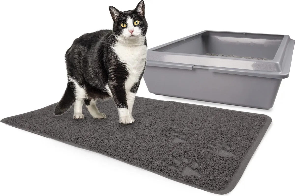 Flamingo Kattenbakmat Grijs 60x40cm - afbeelding 3 van 5