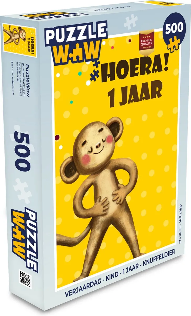 PuzzleWow Verjaardag Puzzel 500 Stuks