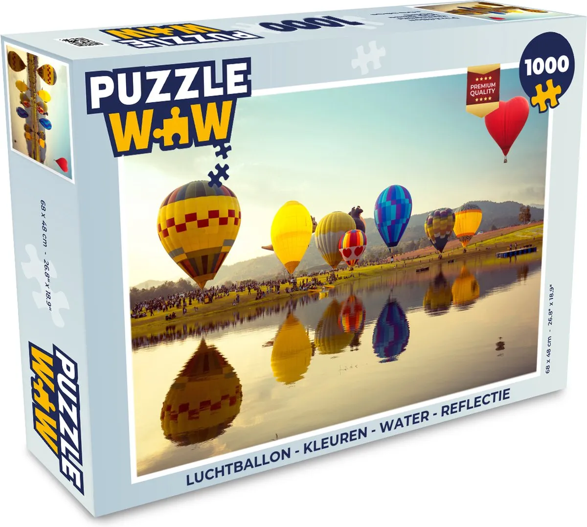 PuzzleWow Luchtballon Puzzel 1000 Stuks