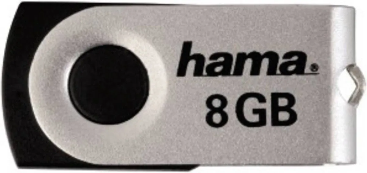 Hama Rotate USB-stick 90891 8GB - Zwart