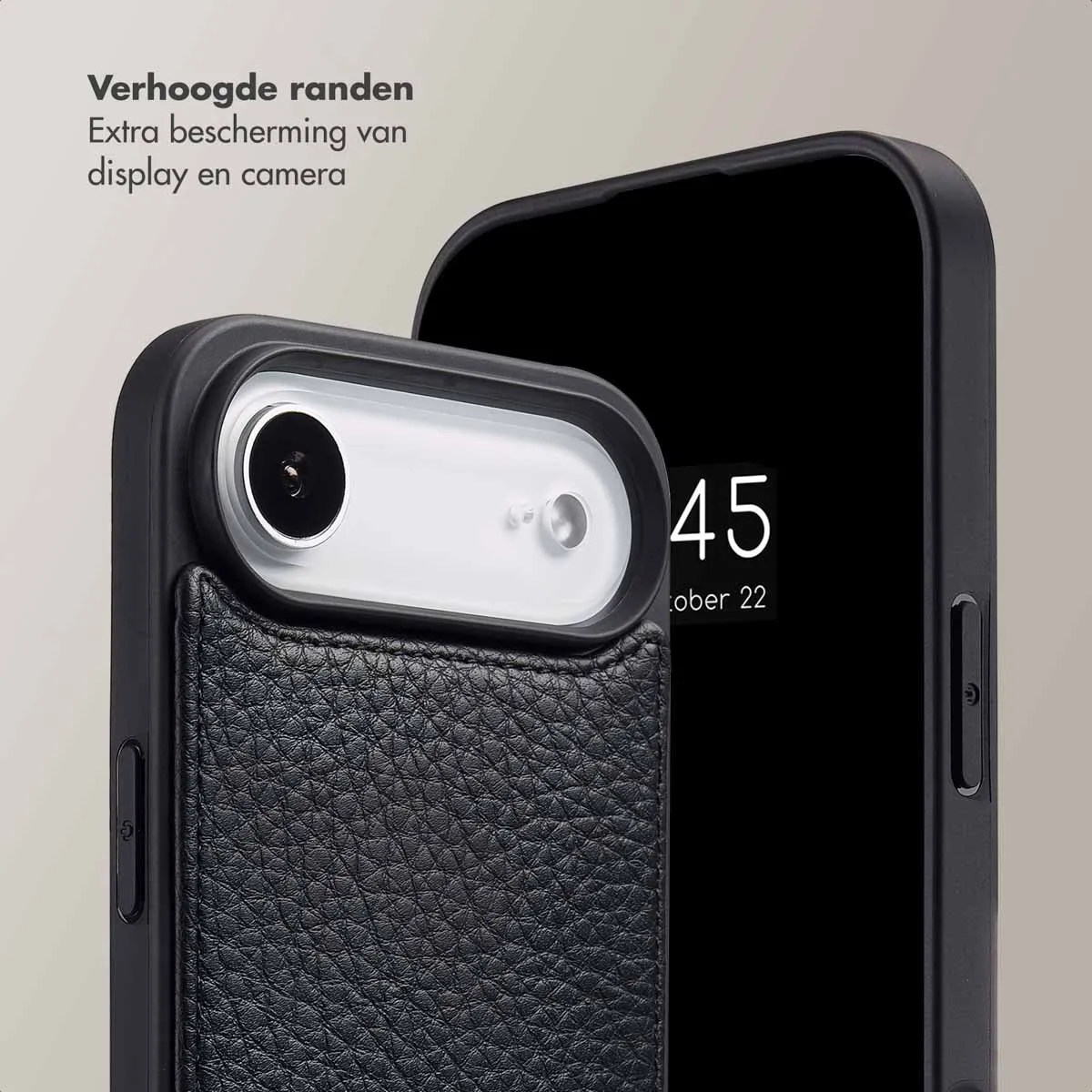 Selencia Hoesje iPhone 17 Air - 2 Pasjes - Zwart