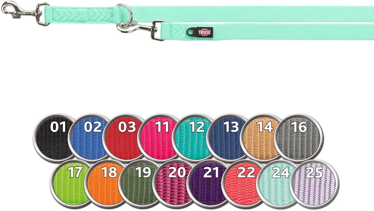 Trixie Premium Hondenriem Verstelbaar Fuchsia L-XL