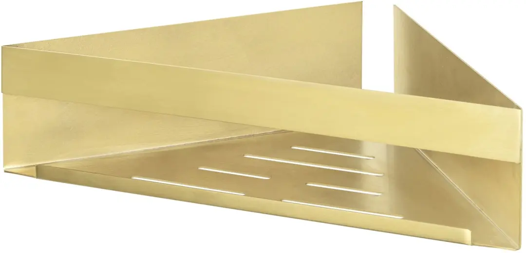 Wenko Genova Hoekplank Goud - 17x36x8cm - afbeelding 5 van 6