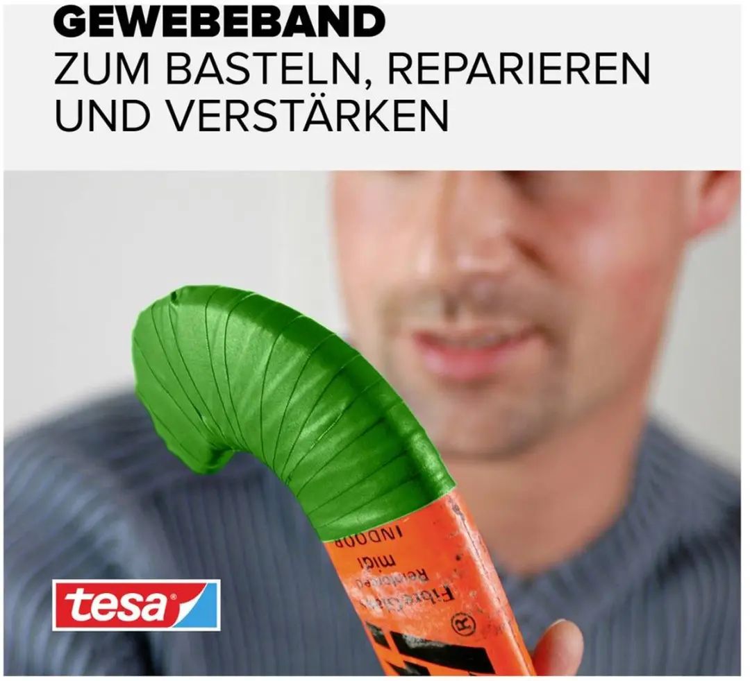 Tesa Perfect 56343-00039-03 Textieltape Groen 2,75m x 38mm