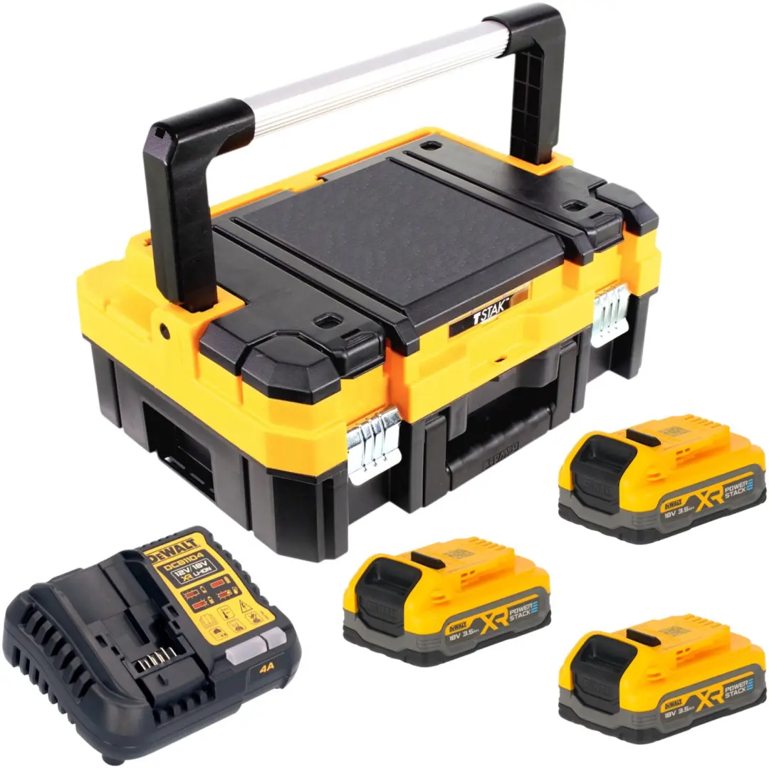 DeWalt DCBP 318 Powerstack accu 18 V 3,5 Ah / 3500 mAh XR Li-Ion - met laadindicator - afbeelding 2 van 2