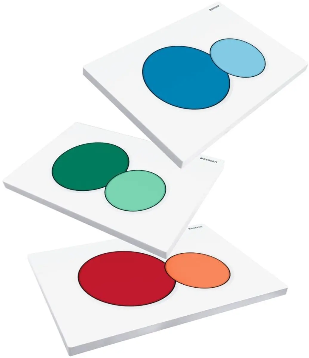 Geberit Sigma01 Bedieningsplaat Bambini - Wit/Karmijnrood/Oranje - afbeelding 6 van 6