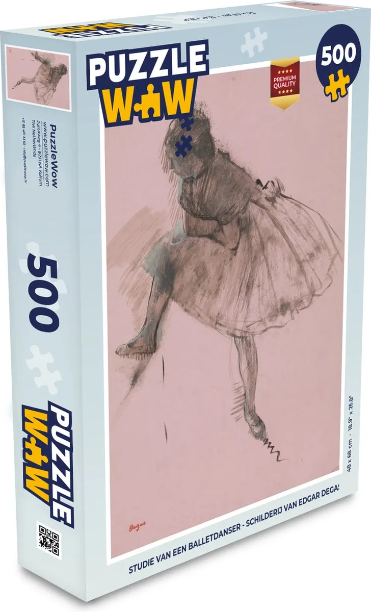 PuzzleWow Legpuzzel Studie van een Balletdanser