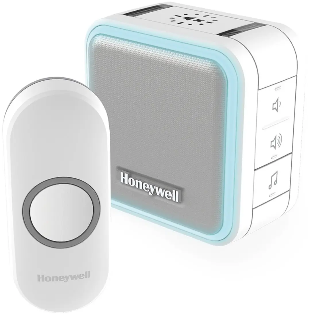 Honeywell DC515N Draadloze Halogeen Gong 150m - 6 Melodieën - Wit - afbeelding 2 van 4