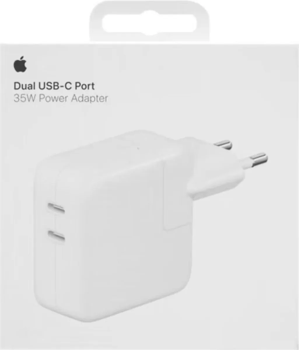 Apple 35W Dual USB-C Power Adapter - Wit