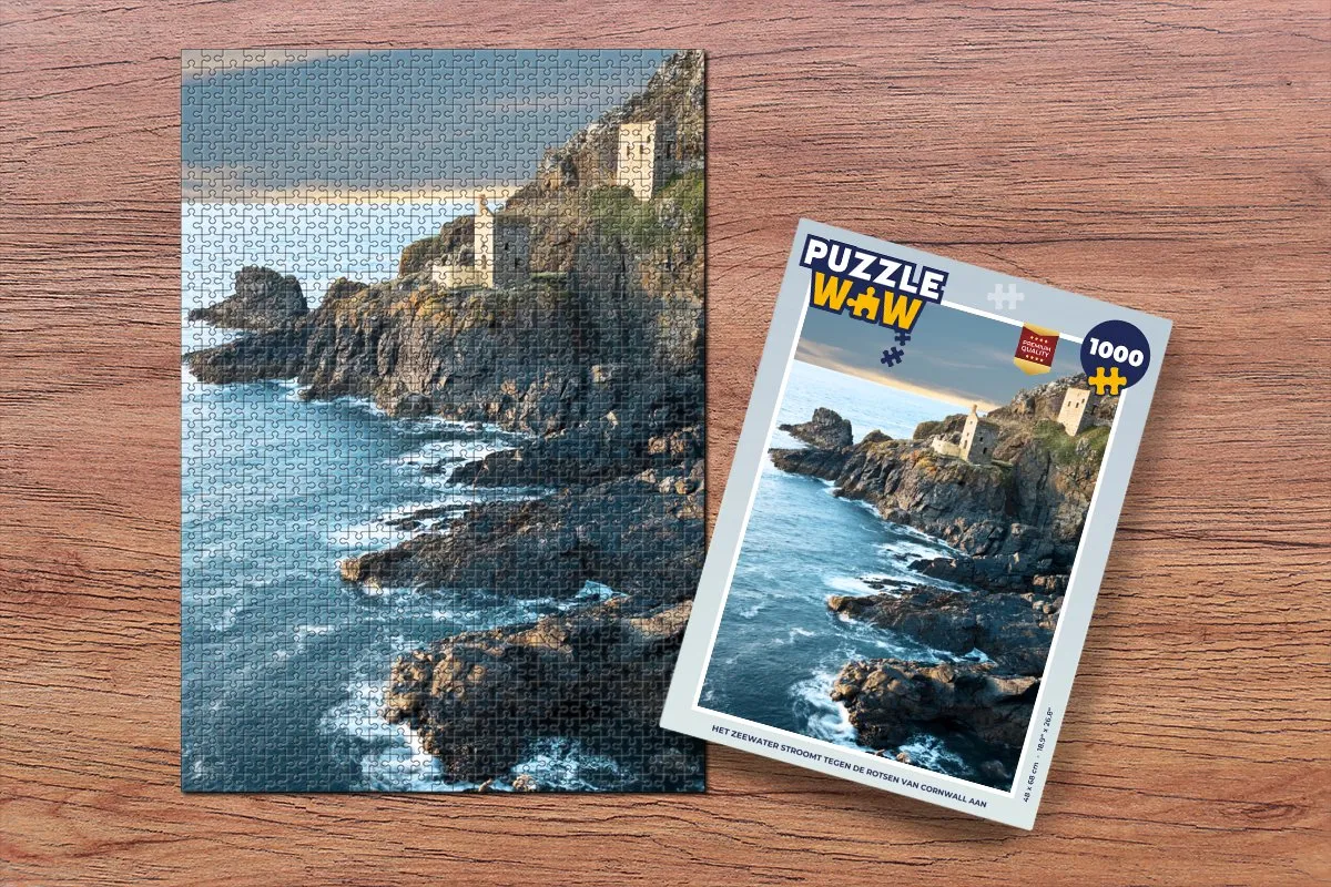PuzzleWow Cornwall Legpuzzel 1000 Stuks - Multicolor