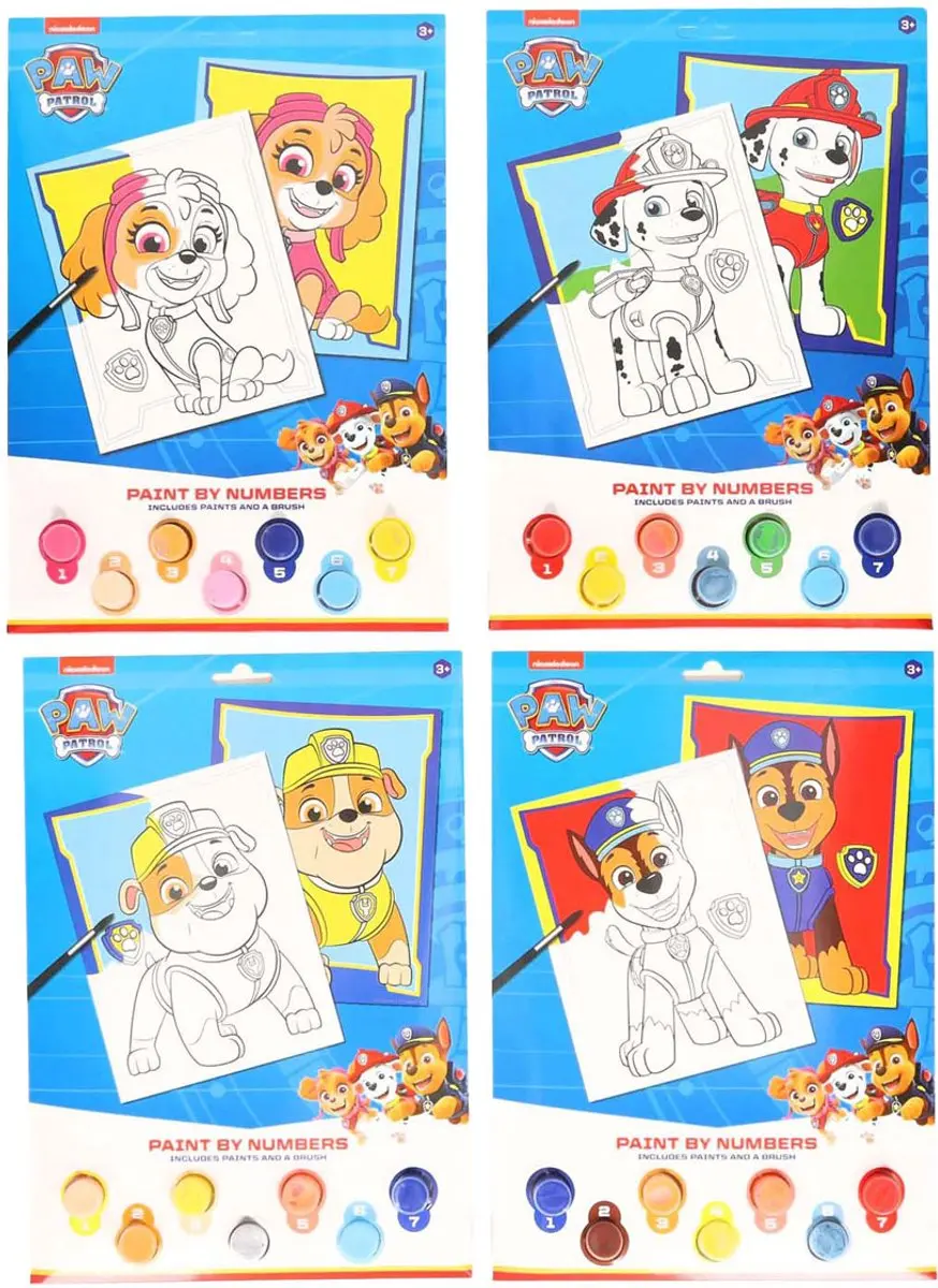 Johntoy PAW Patrol Chase Schilderpakket Meerkleurig