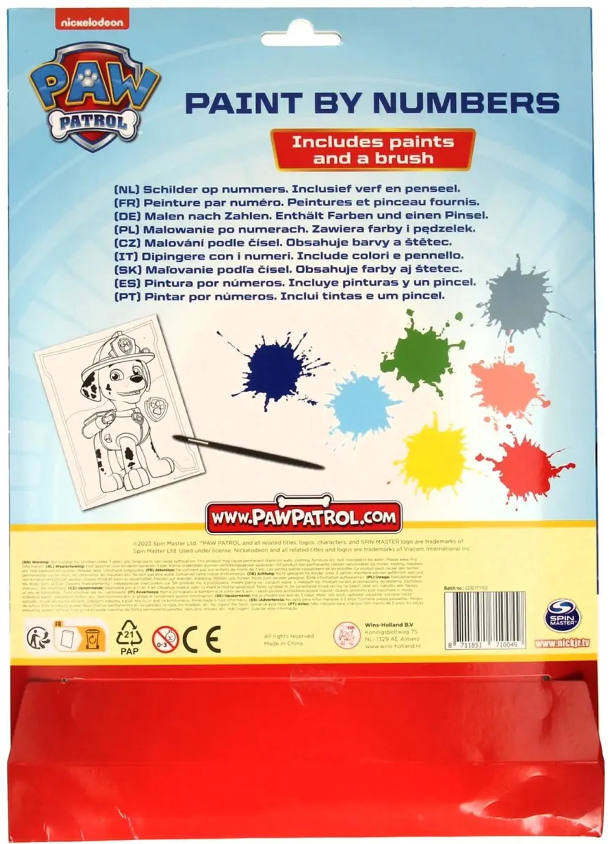 Johntoy PAW Patrol Chase Schilderpakket Meerkleurig - afbeelding 4 van 6