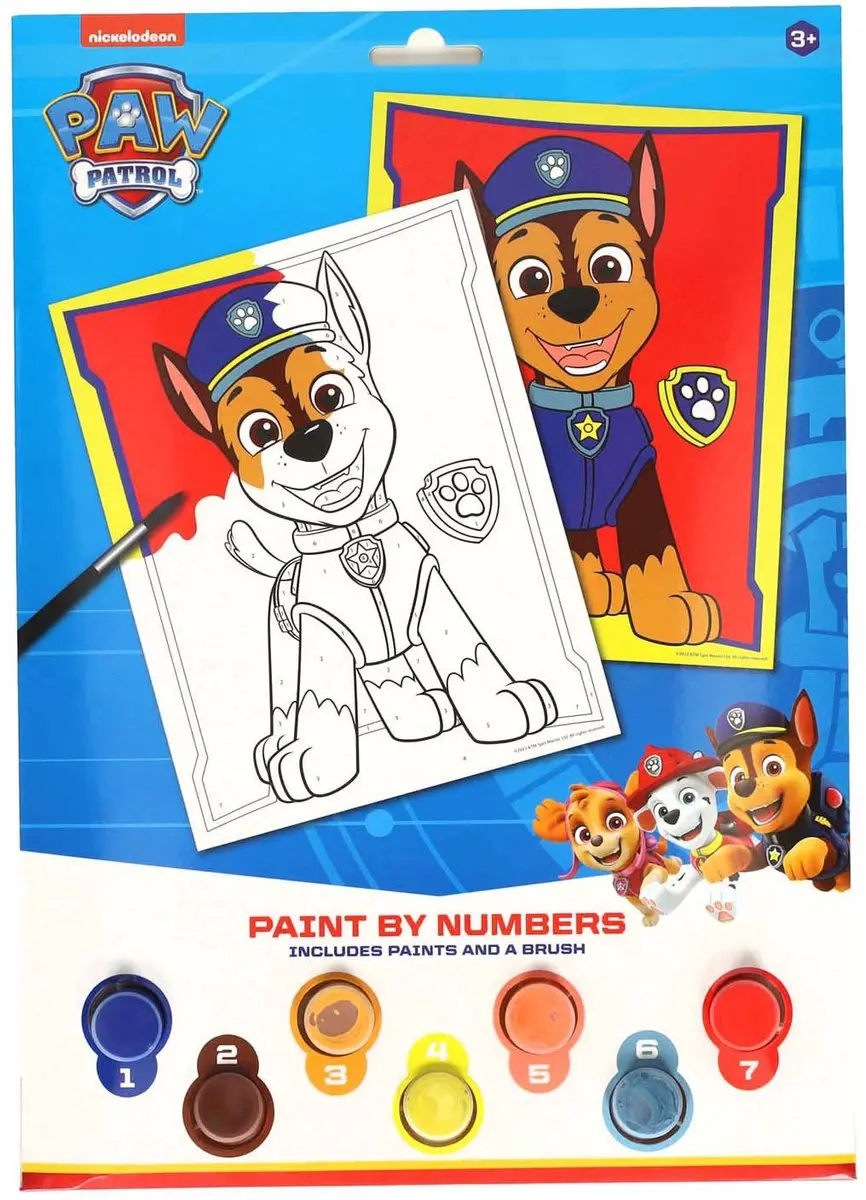 Johntoy PAW Patrol Chase Schilderpakket Meerkleurig - afbeelding 6 van 6