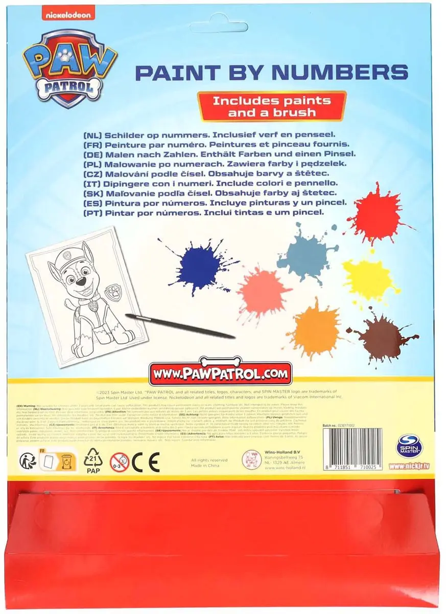 Johntoy PAW Patrol Chase Schilderpakket Meerkleurig - afbeelding 5 van 6