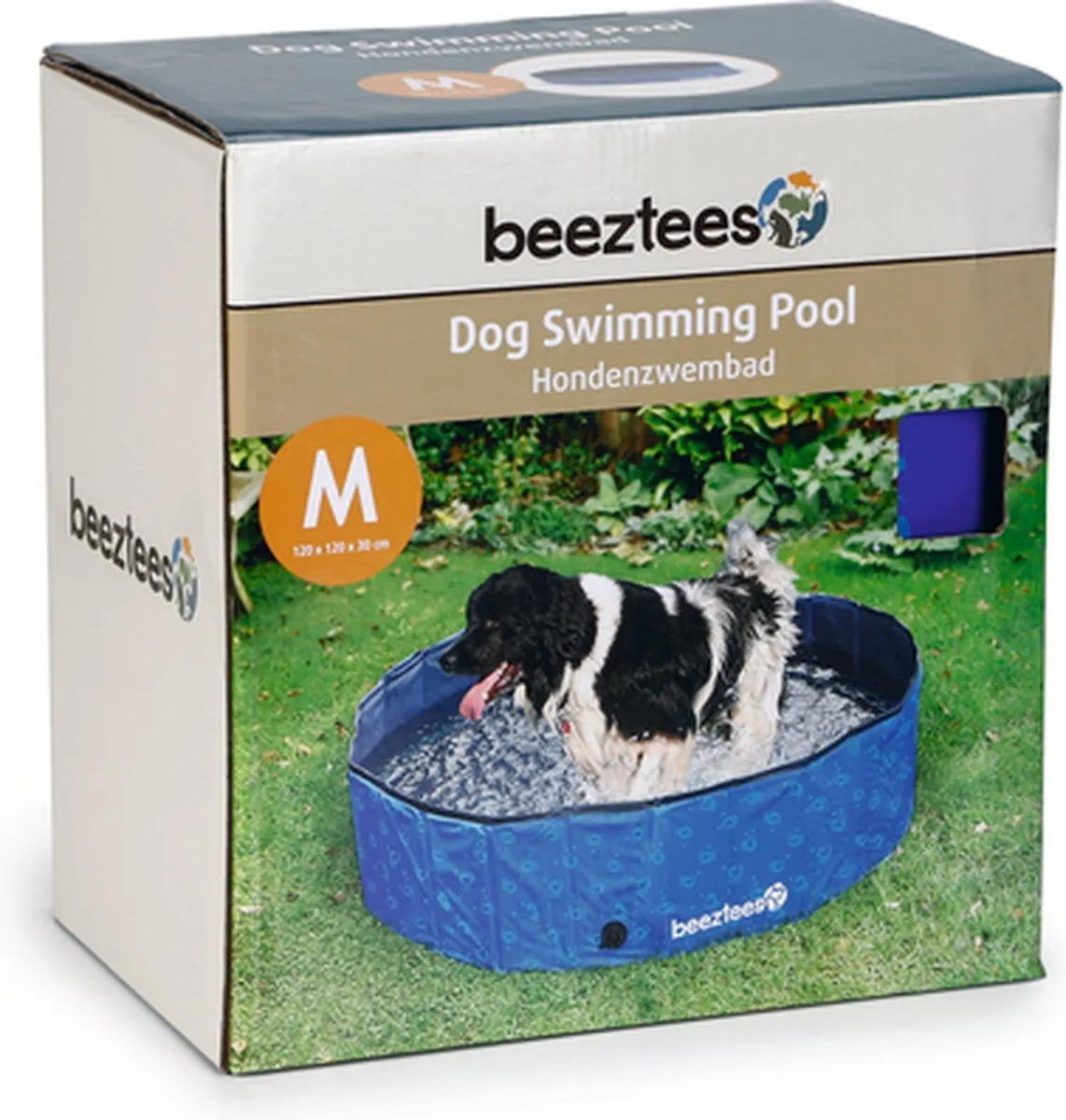 Beeztees Doggy Dip Hondenzwembad 120x30cm - Blauw - afbeelding 6 van 6