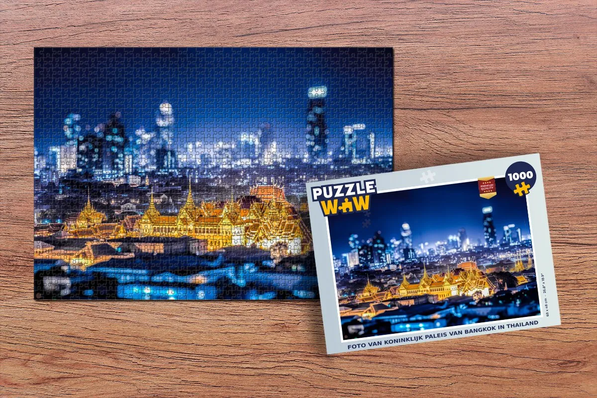 PuzzleWow Nacht Paleis Legpuzzel 1000 Stuks