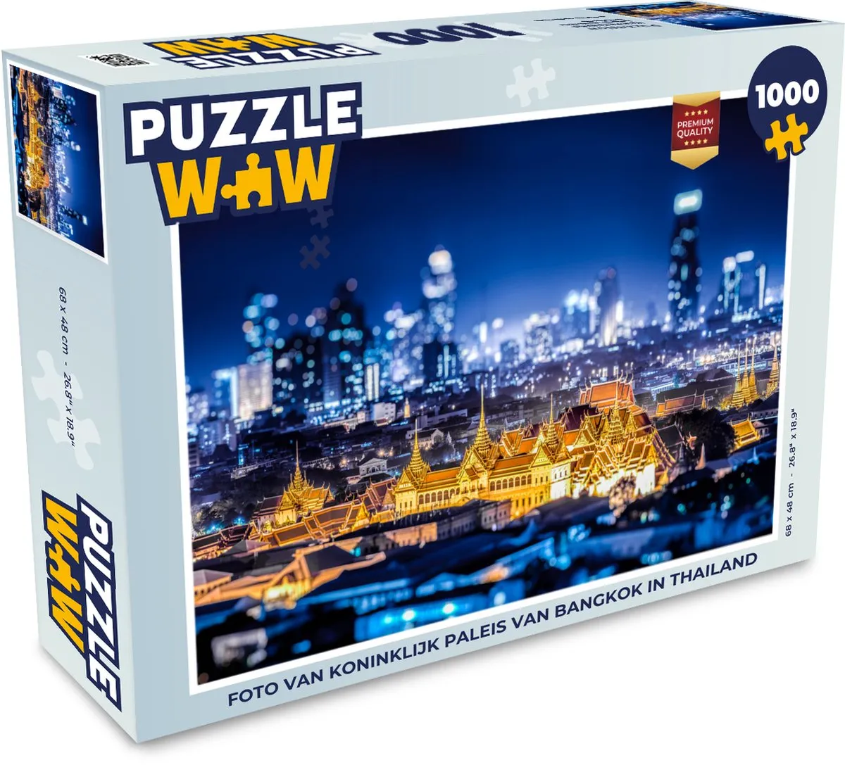 PuzzleWow Nacht Paleis Legpuzzel 1000 Stuks - Multicolor