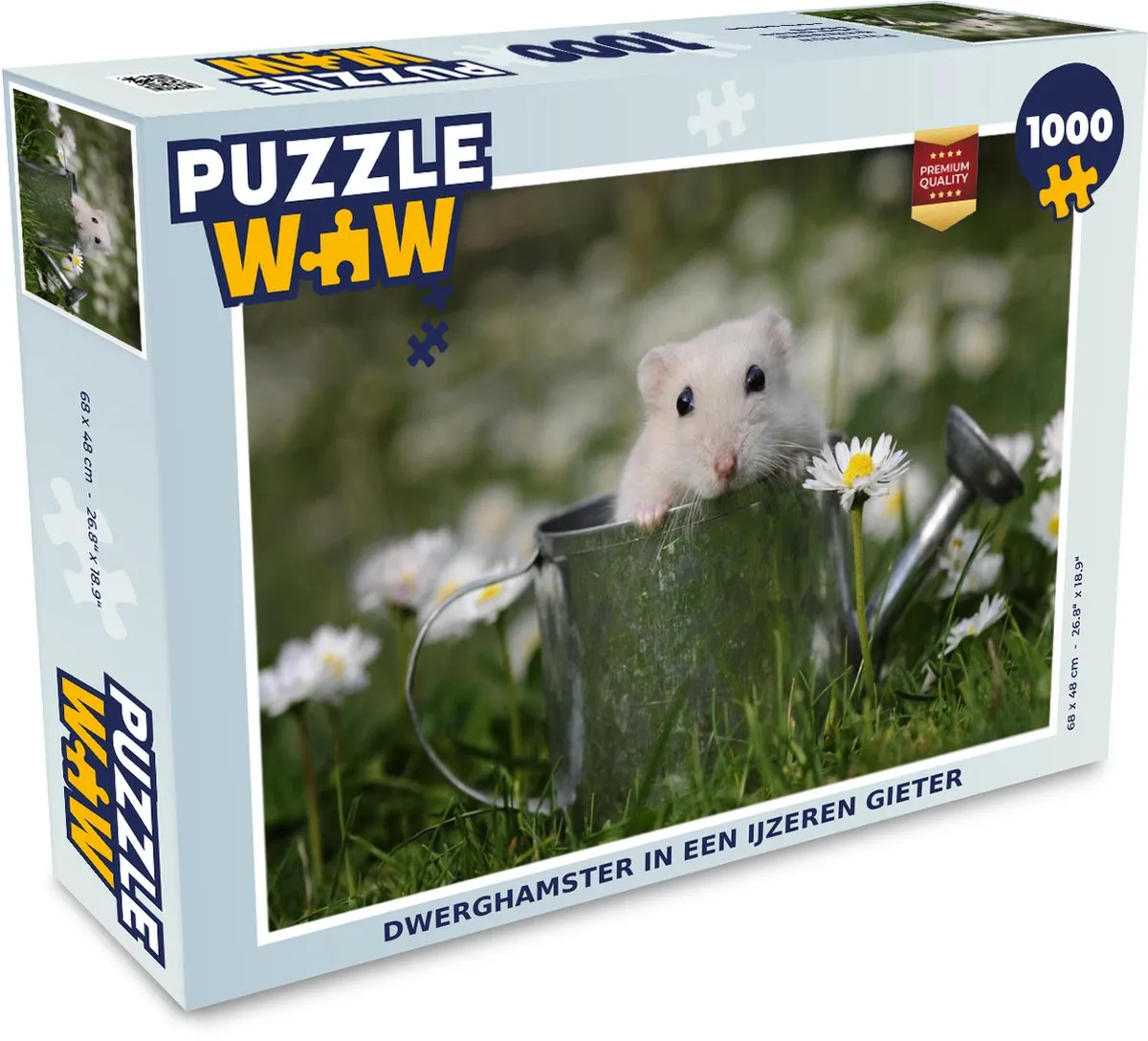 PuzzleWow Dwerghamster IJzeren Gieter Legpuzzel 1000 Stuks