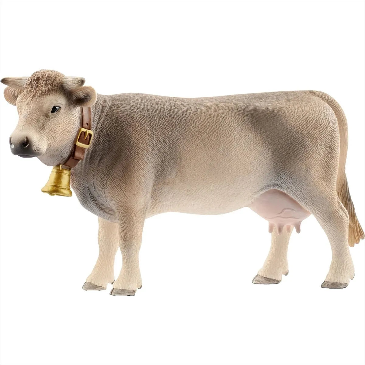 Schleich FARM WORLD Braunvieh Koe Speelfiguur 13874 - Grijs - afbeelding 6 van 6