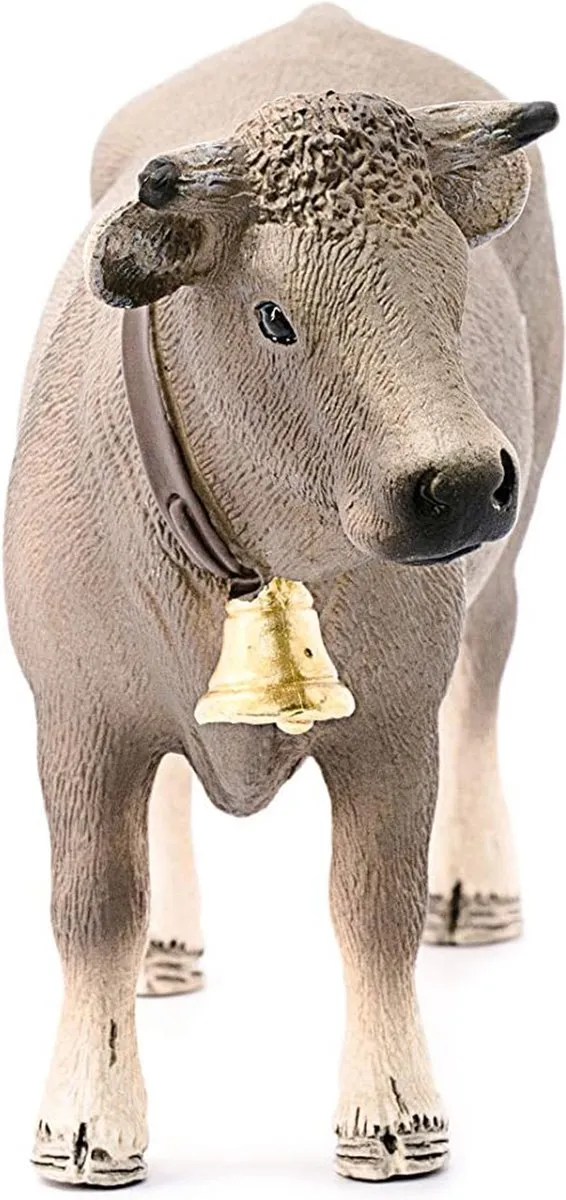 Schleich FARM WORLD Braunvieh Koe Speelfiguur 13874 - Grijs