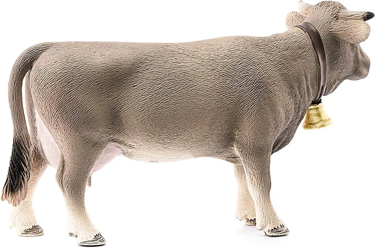 Schleich FARM WORLD Braunvieh Koe Speelfiguur 13874 - Grijs