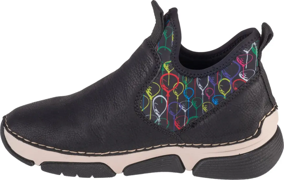 Rieker 45957 Lace-Ups - Vrouwen - Zwart - afbeelding 2 van 5