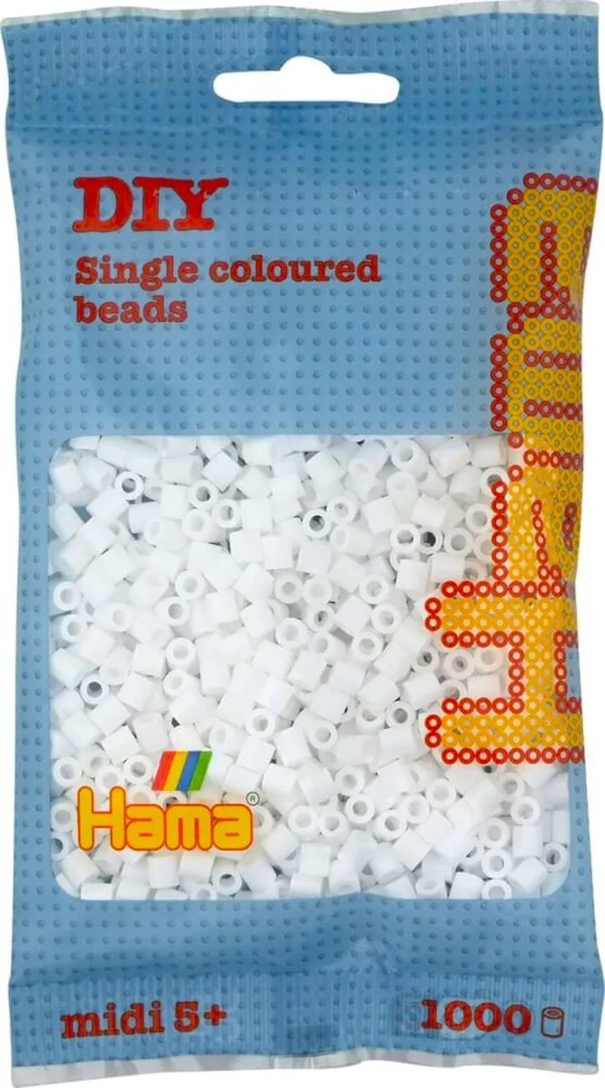 Hama Midi Witte Strijkparels 1.000 Stuks