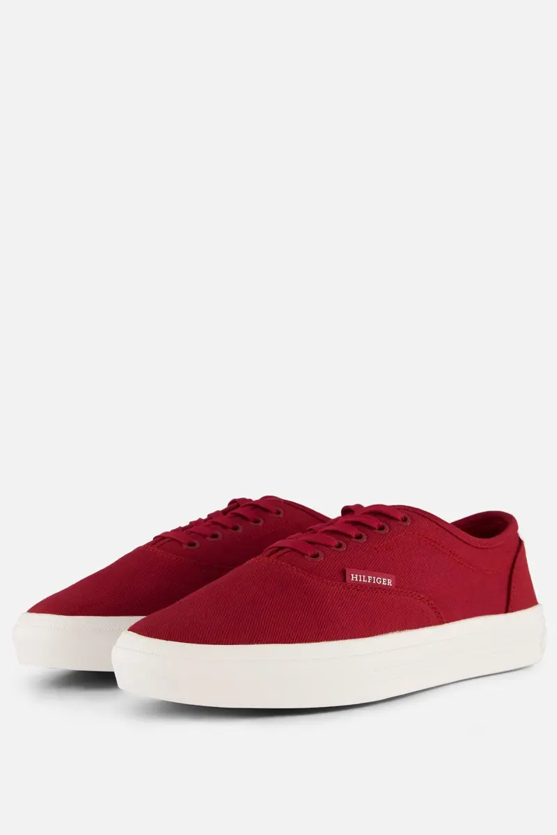Tommy Hilfiger Vulc Cup CVS Sneakers rood Textiel - Maat 46