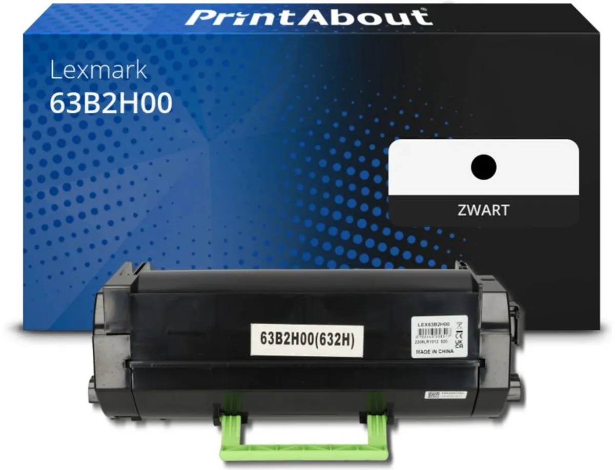 PrintAbout Lexmark 63B2H00 Toner Zwart