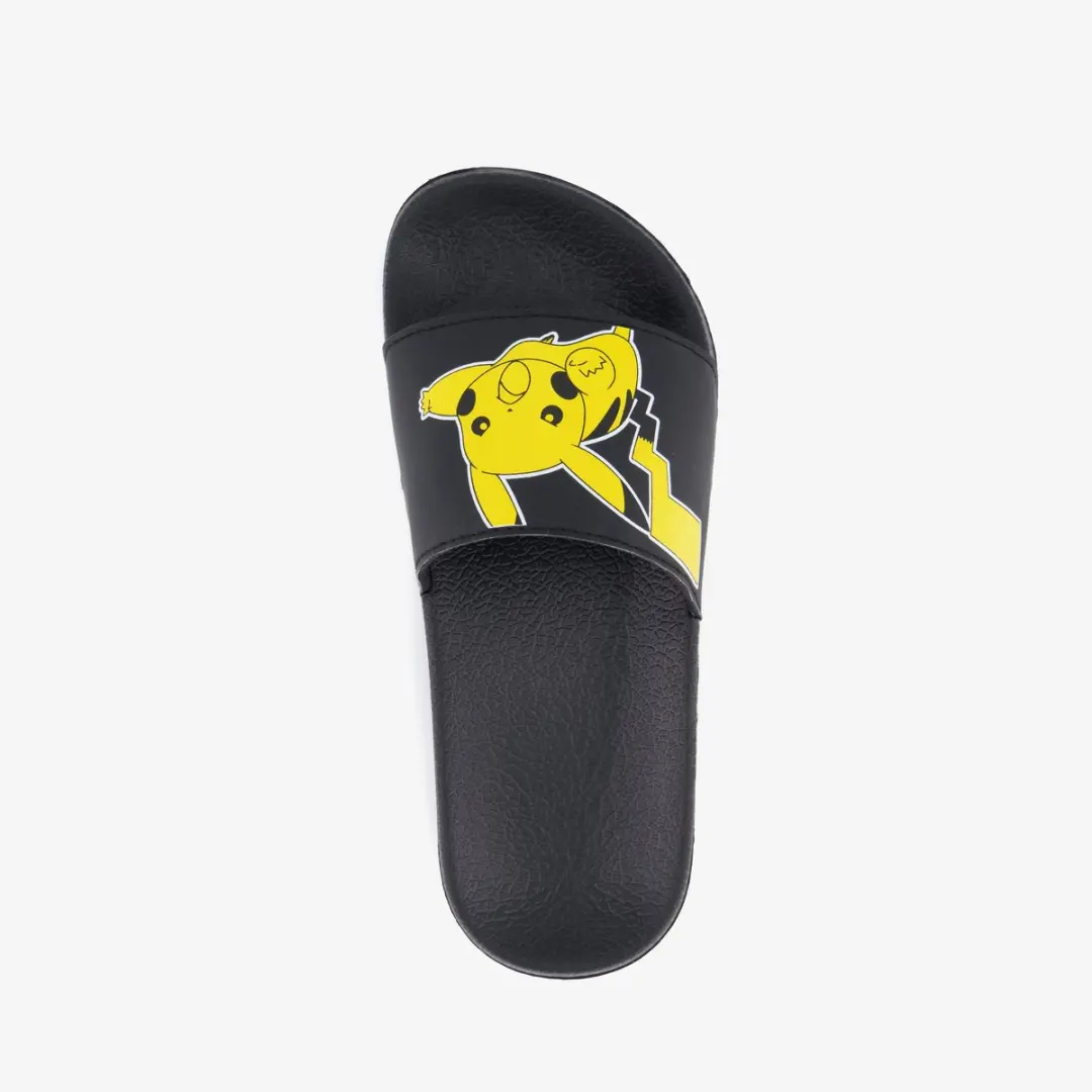 Pokémon kinder badslippers zwart geel - Maat 32