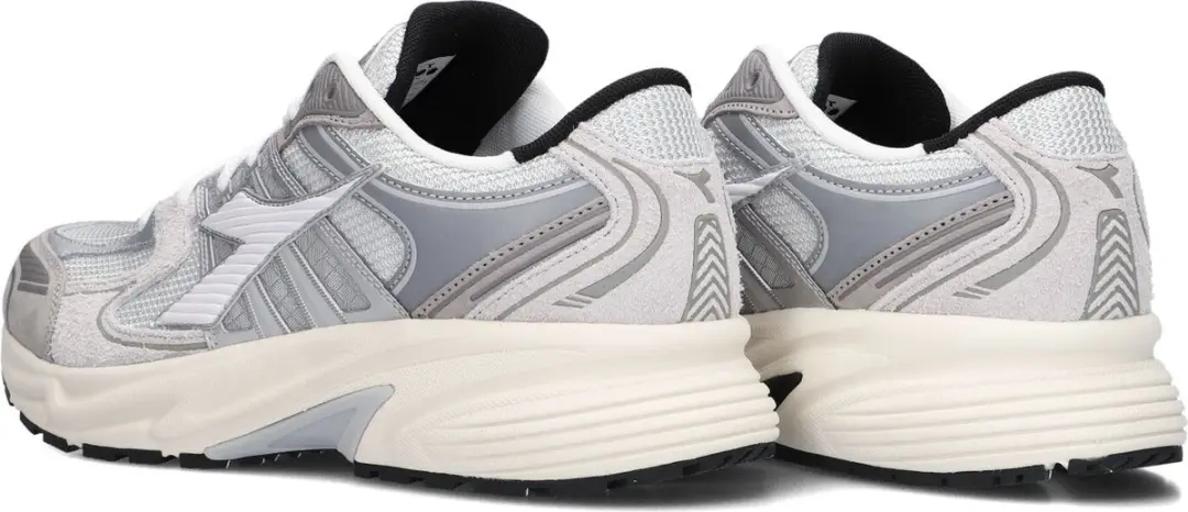 Diadora Mesh Combi Runner Sneakers - Suède - Heren - Grijs - Maat 43 - afbeelding 4 van 6