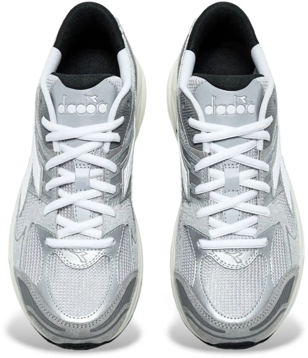 Diadora Mesh Combi Runner Sneakers - Suède - Heren - Grijs - Maat 43 - afbeelding 5 van 6