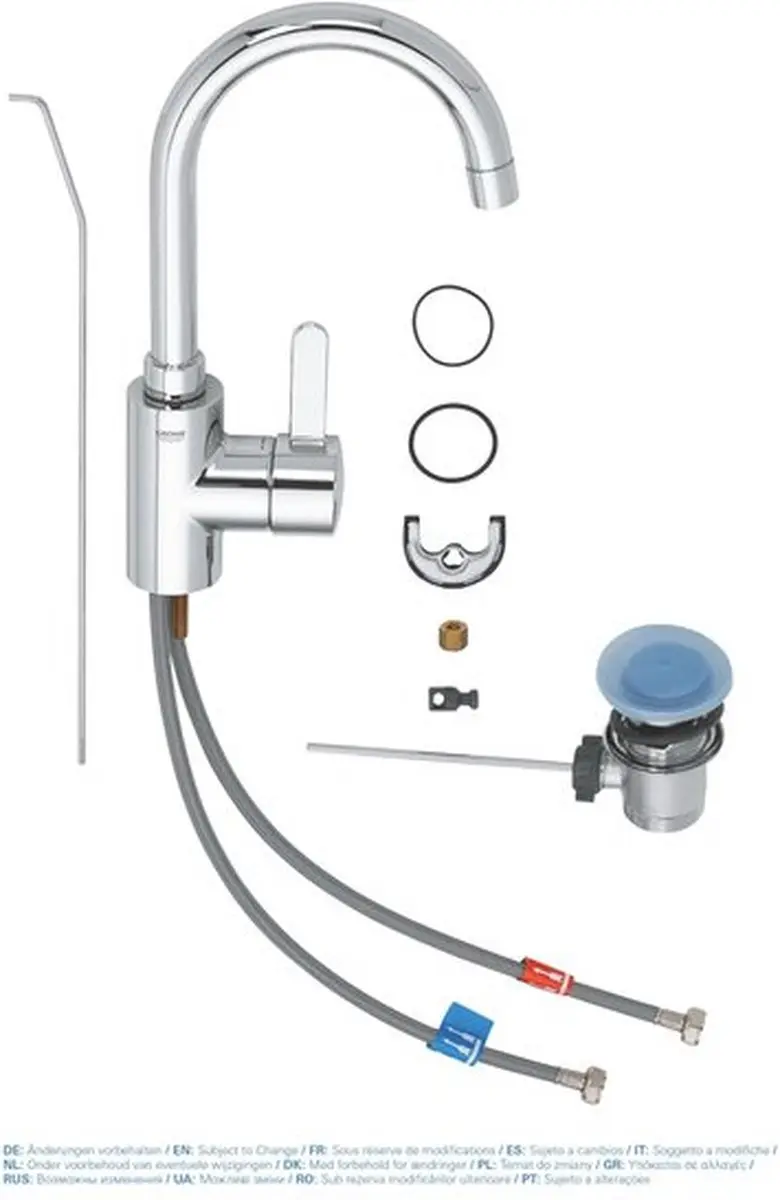 Grohe Eurosmart Cosmopolitan Wastafelkraan 32830001 - Chroom - afbeelding 3 van 5