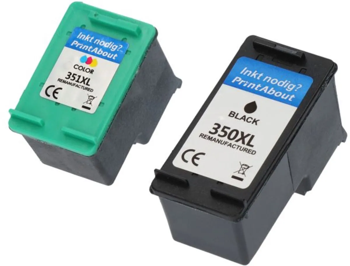PrintAbout SD412EE-PA2 Inktcartridge - Zwart + 3 Kleuren - 2.350 pagina's