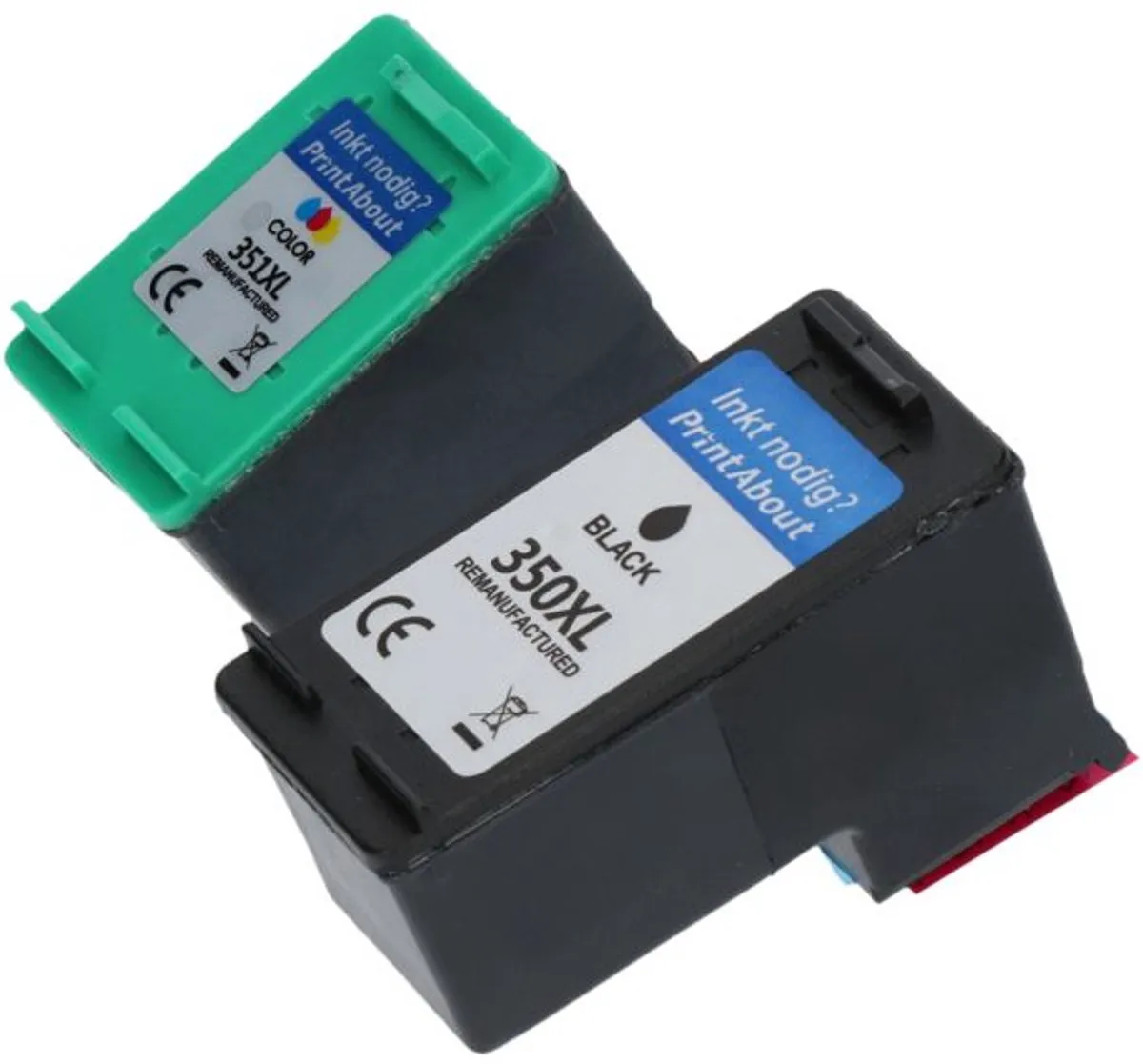 PrintAbout SD412EE-PA2 Inktcartridge - Zwart + 3 Kleuren - 2.350 pagina's