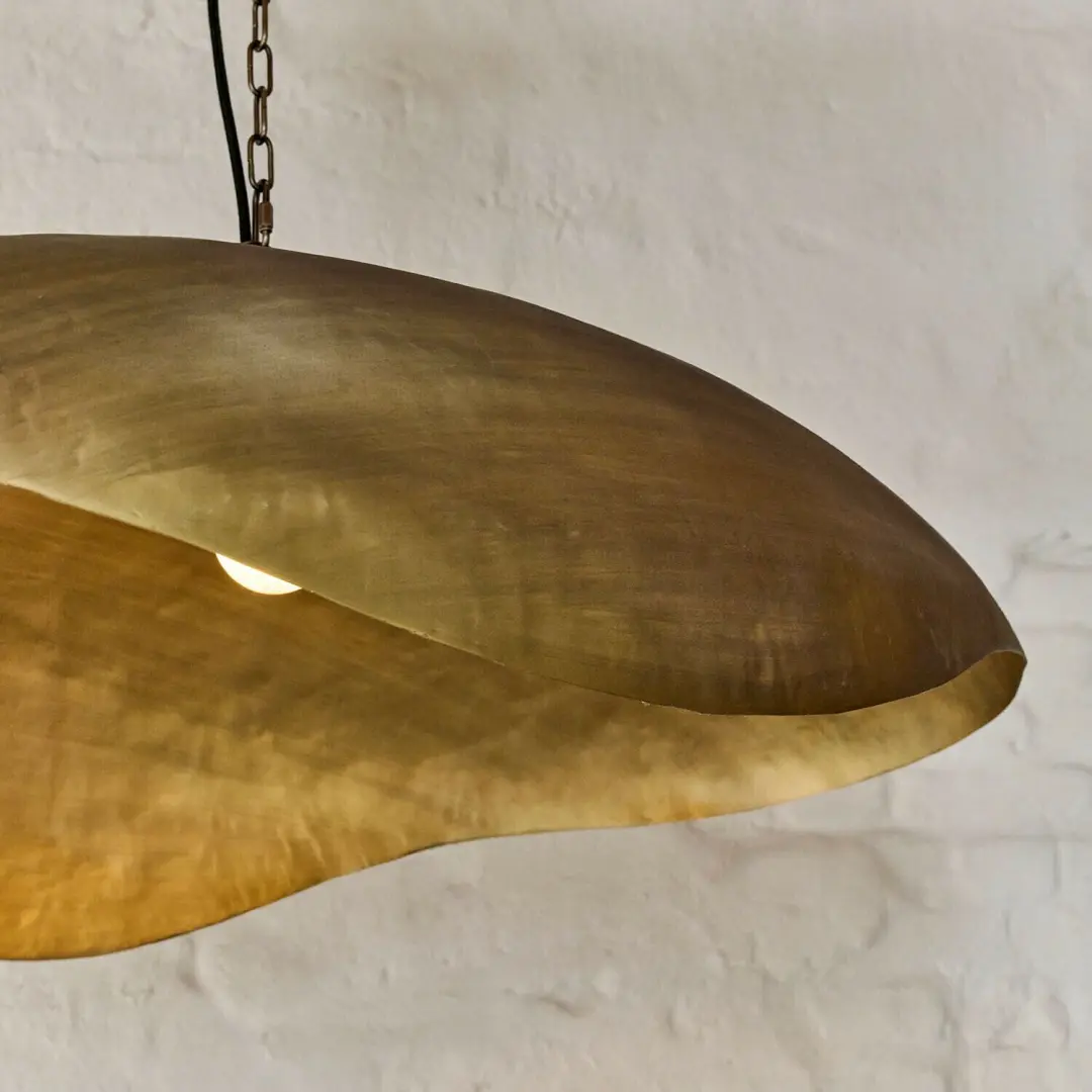 Loberon Horizon Serein Hanglamp - Antiekmessing - afbeelding 6 van 6