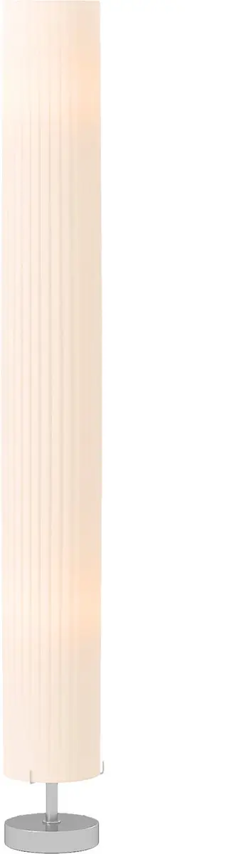 Homcom Vloerlamp-Roestvrij staal, polyester-14L x 14B x 120H cm-Wit