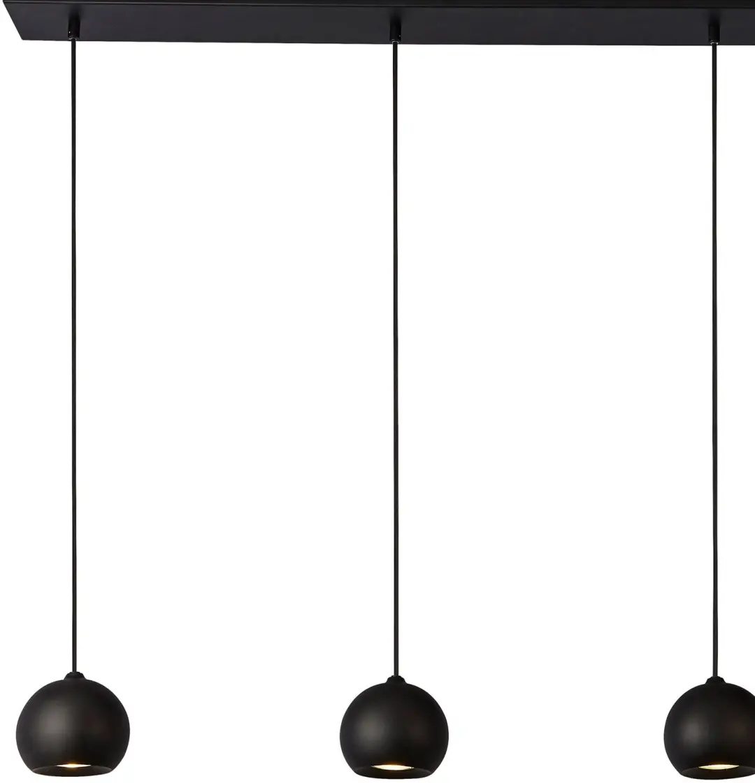 Searchlight Eindhoven Hanglamp 5 Lichts - Zwart - afbeelding 5 van 6