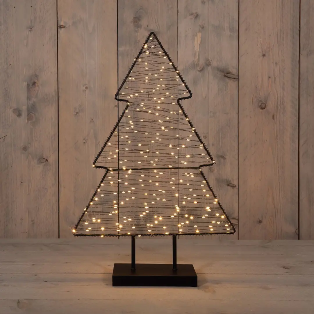 Anna's Collection Boom op voet metaal classic warm 260 LED 40x61,5cm