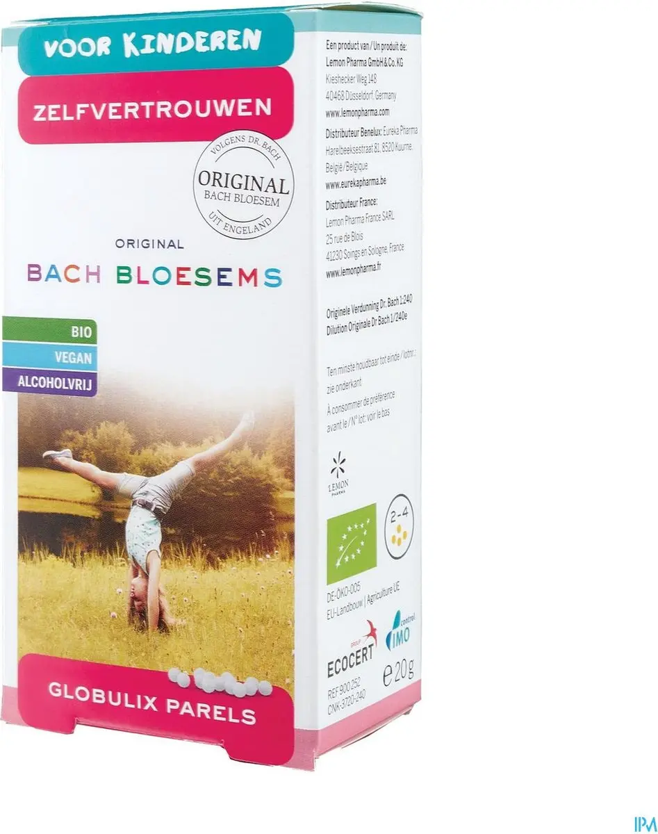 Bach Bloesems Kids Zelfvertrouwen Parels 20g - afbeelding 4 van 6